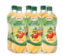 Produktbild für 6 x 0,75L Einfach Schorle Apfel trüb